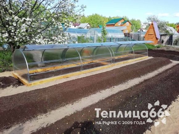 Парник Рада Бабочка под поликарбонат, ширина 1,3 метра